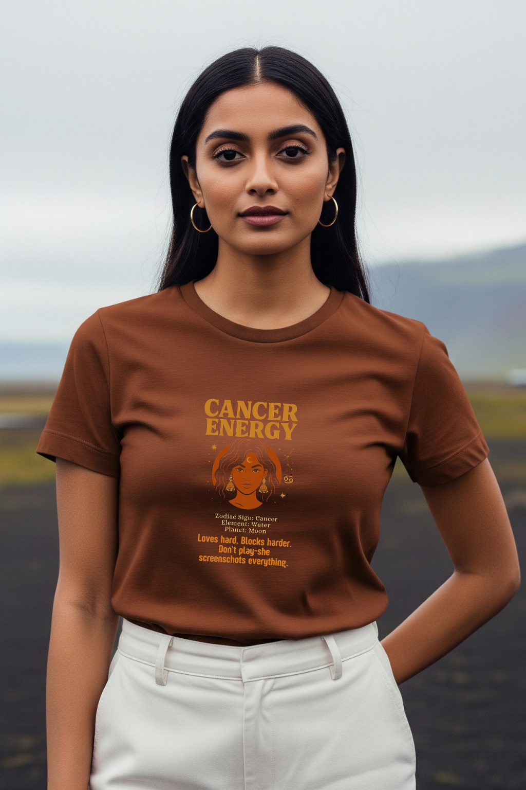 Cancer Energy Women’s T-shirt | Trendy Zodiac Tee
