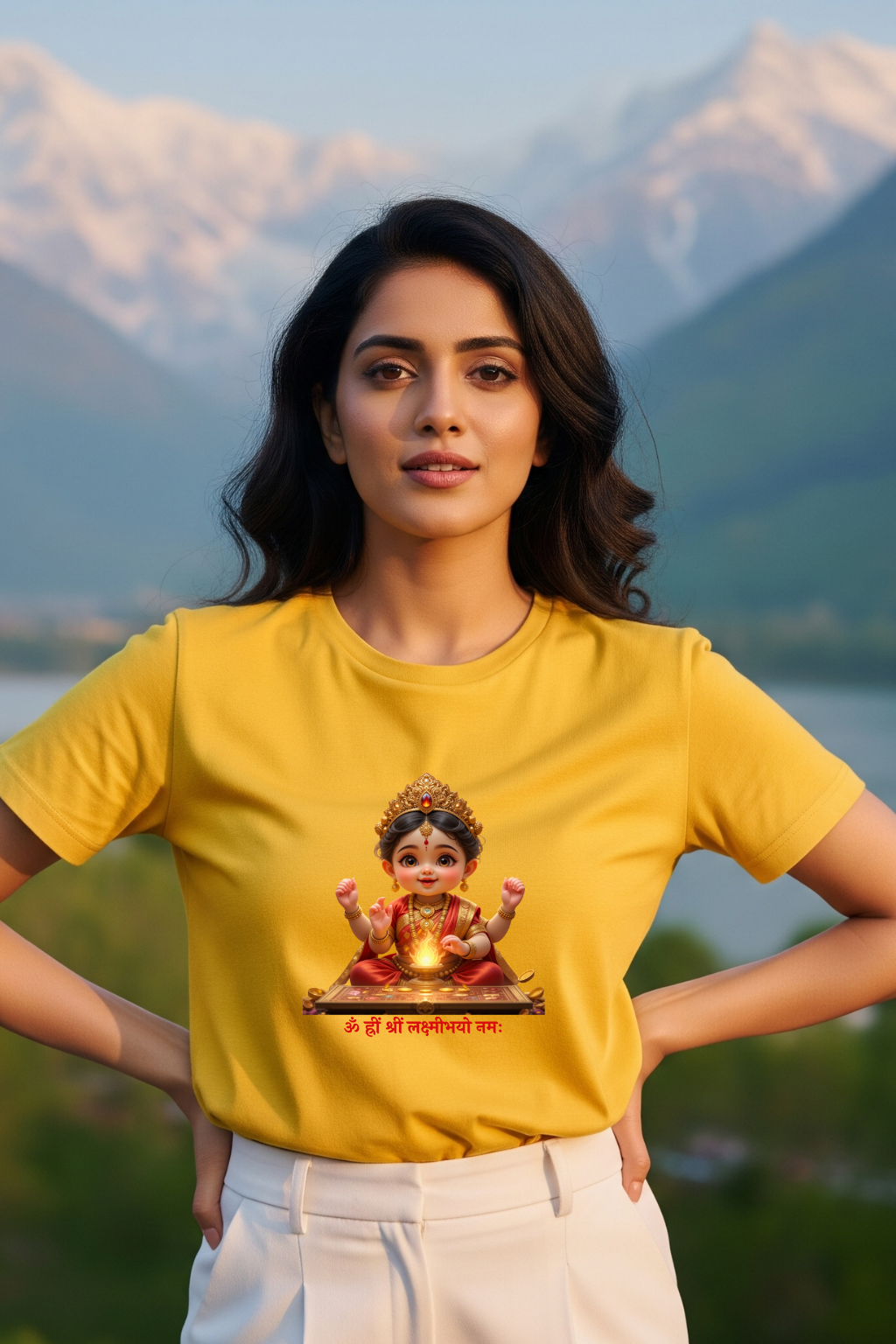 Cute Maa Lakshmi Graphic T-Shirt