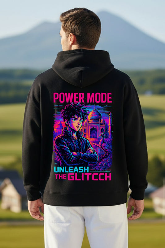 Desi_Power_Mode_Black_Oversized_Hoodie-close_up