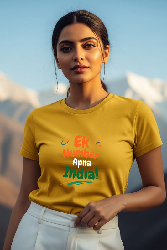 Ek Number Apna India! T-Shirt – Bold Desi Graphic | Urban Streetwear