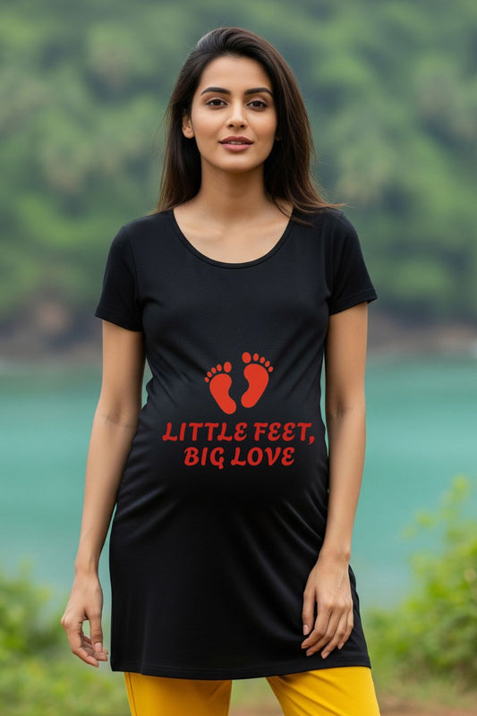 Little Feet, Big Love Maternity Dress