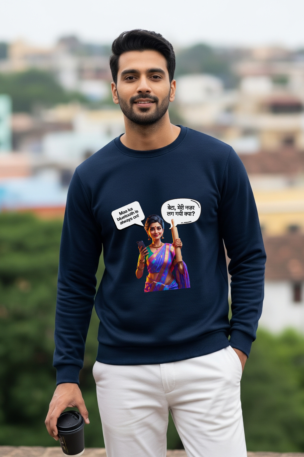 Rolling Pin & Wi-Fi: Men’s Sweatshirt