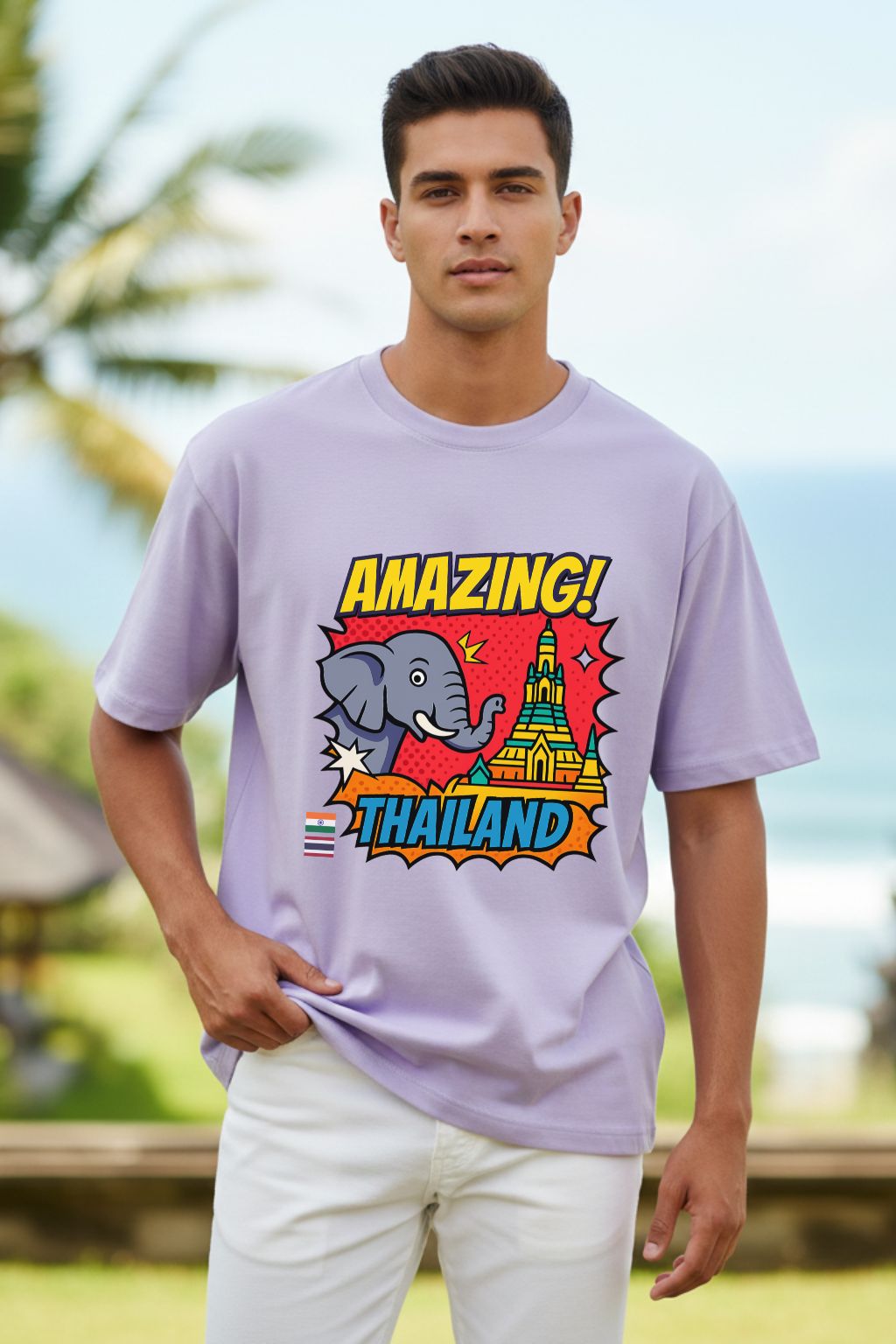Amazing_Thailand_Pop_Art_Lavendar_Overszied_T-shirt