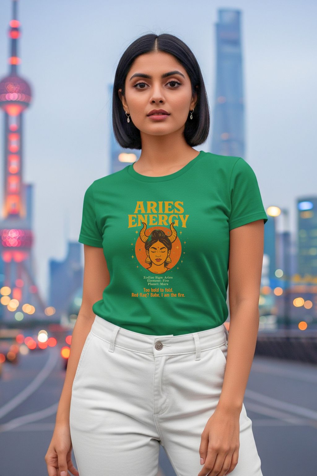 Aries Energy T-Shirt – Bold Zodiac Print | Trendy Astrology Apparel