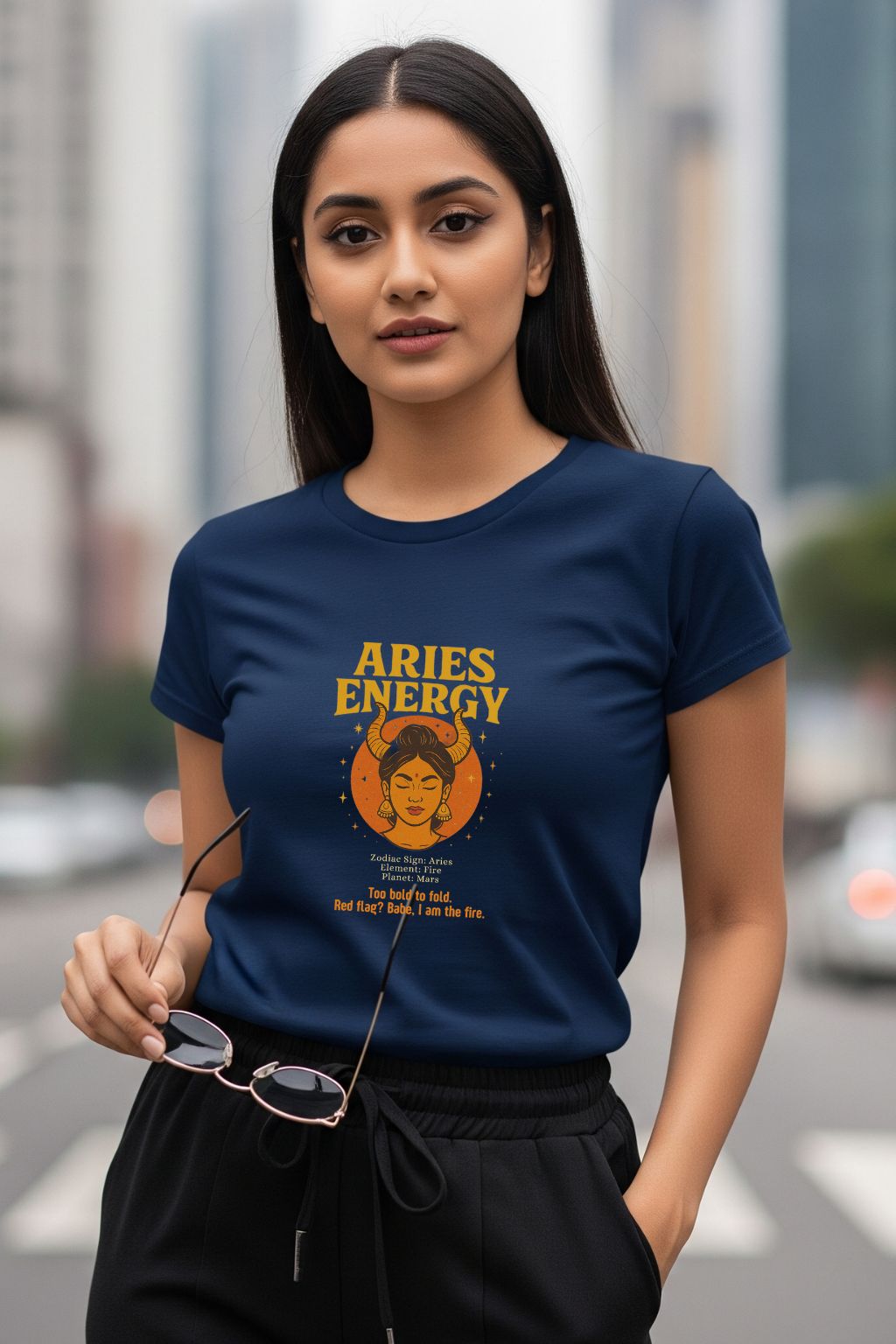 Aries Energy T-Shirt – Bold Zodiac Print | Trendy Astrology Apparel