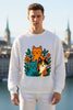 Cute Cats Floral Oversized Sweatshirt