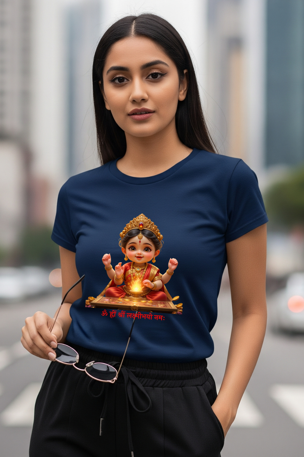 Cute Maa Lakshmi Graphic T-Shirt