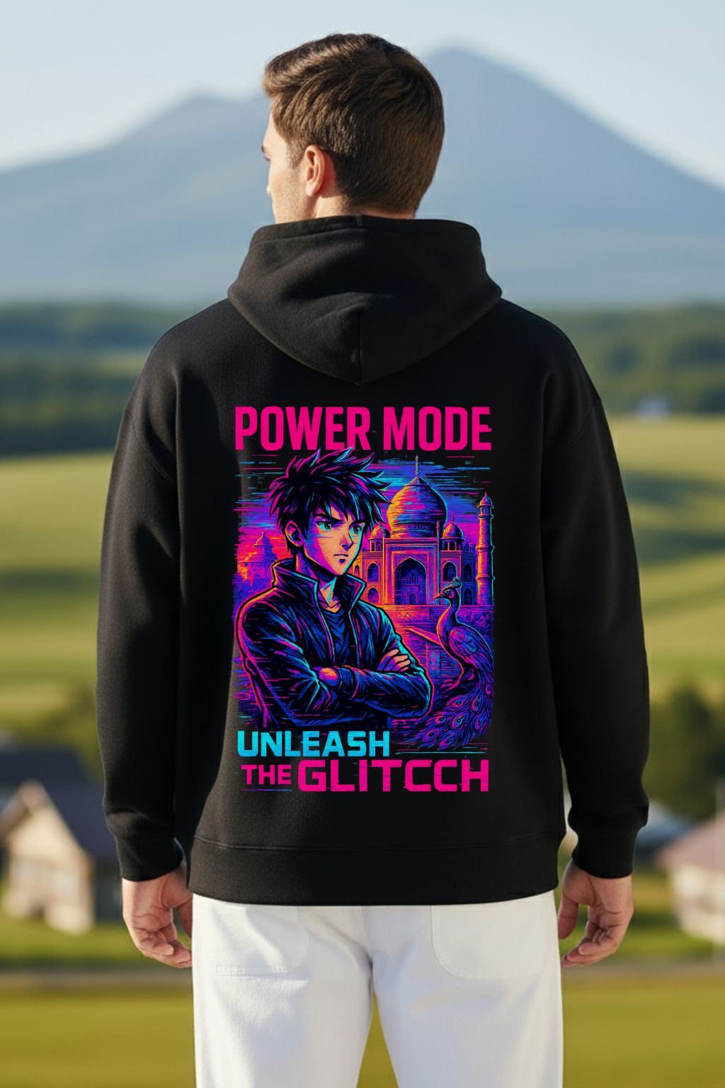 Desi_Power_Mode_Black_Oversized_Hoodie-close_up