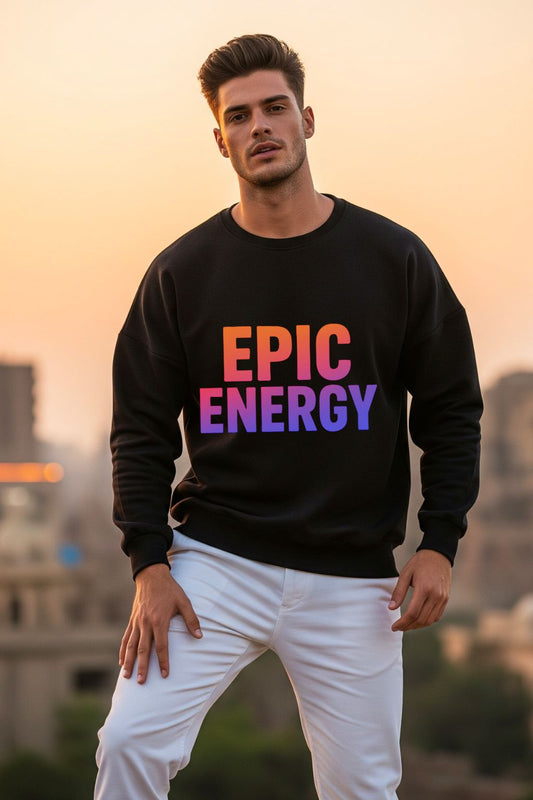 Do_Epic_Energy_Black_Oversized_Sweatshirt-front