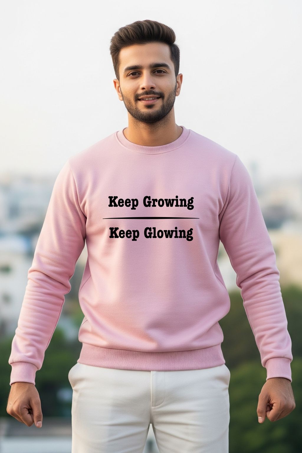 Keep Growing, Keep Glowing Men’s Sweatshirt