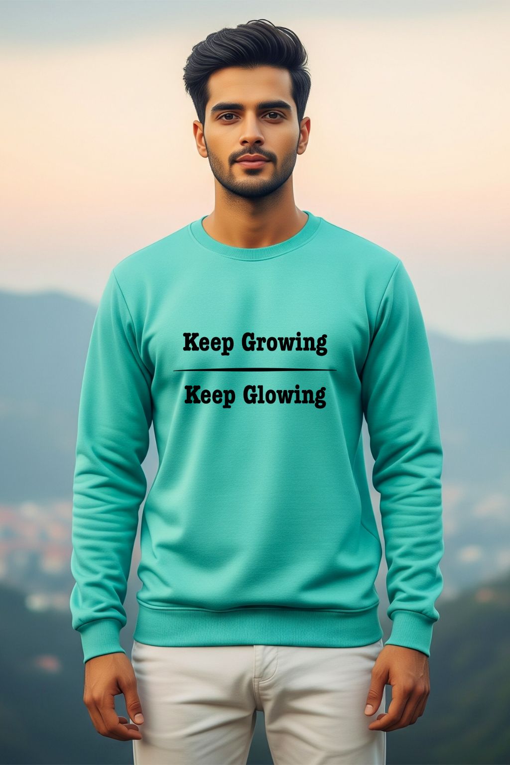 Keep Growing, Keep Glowing Men’s Sweatshirt