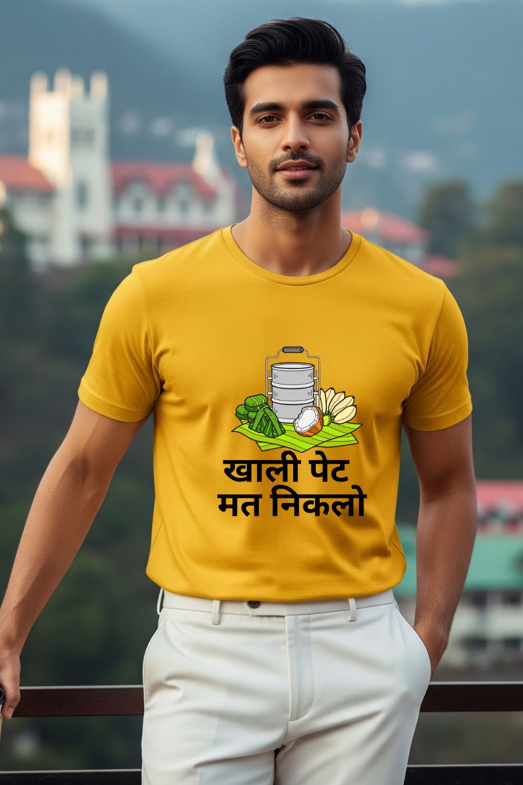 Khaali Pet Mat Niklo T-shirt