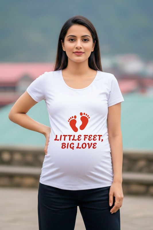 Little Feet, Big Love Maternity Dress
