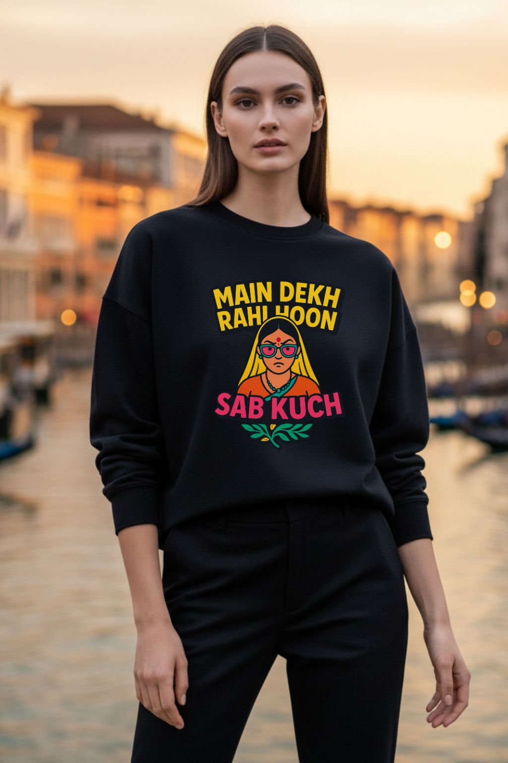 Main_Dekh_Rahi_Hoon_Black_Oversized_Sweatshirt