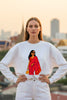 Modern Saree Diva Oversized Sweatshirt