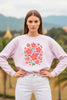 Pink Flower Aesthetic Oversized Sweatshirt